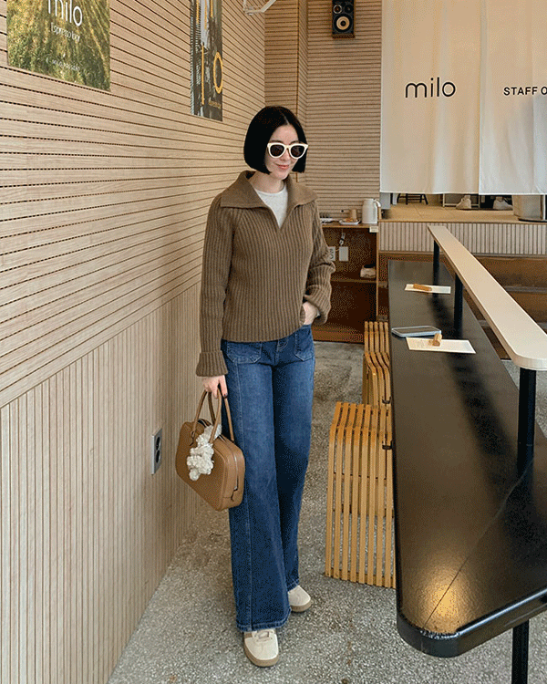 Two pocket denim pants