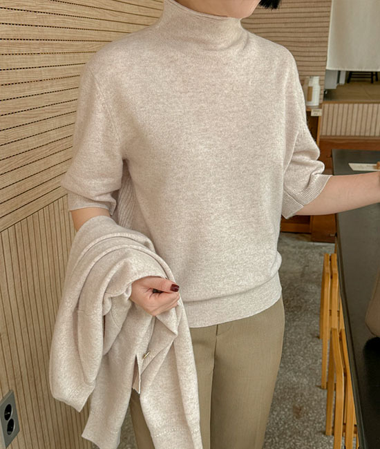 Wool100 Short-sleeve Paula Knit