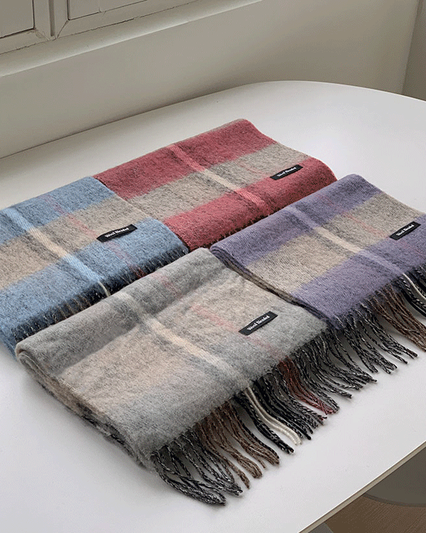 Britton Check Wool Muffler