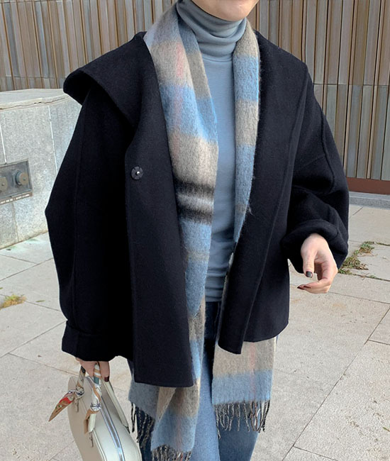 Britton Check Wool Muffler