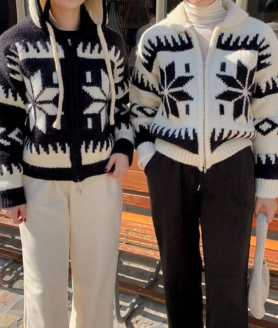Fog Knit Zip up
