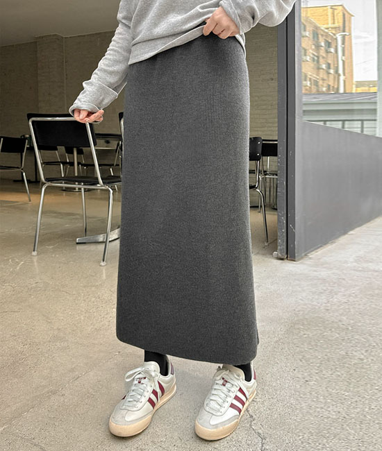 Mink napping knit skirt