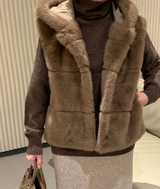 Mink Down Vest