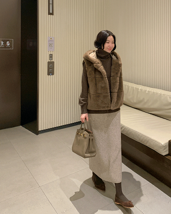 Mink Down Vest