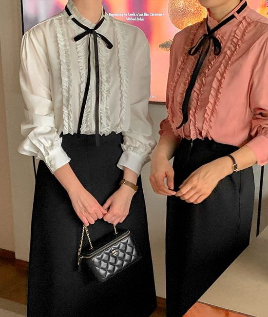 Freel bowknot blouse
