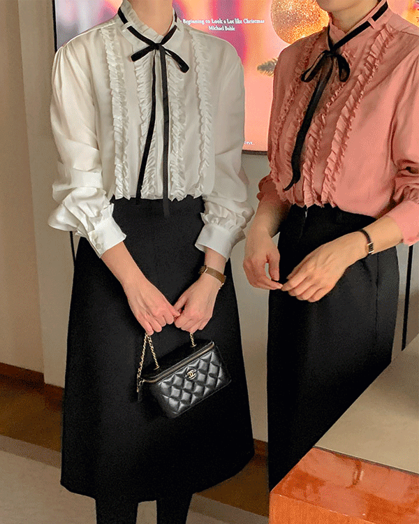 Freel bowknot blouse