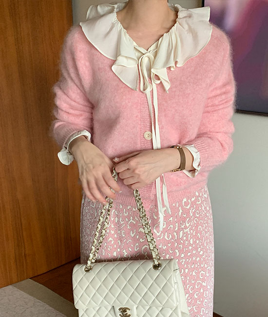 Fluffy Wool100 Cardigan