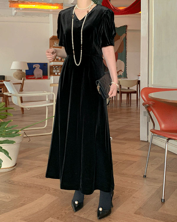 Velvet Long One Piece