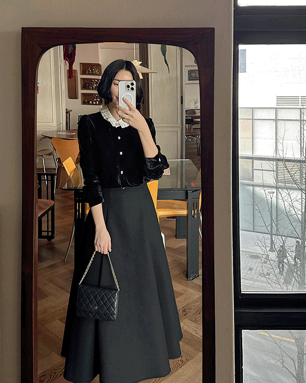 Marie Velvet Blouse
