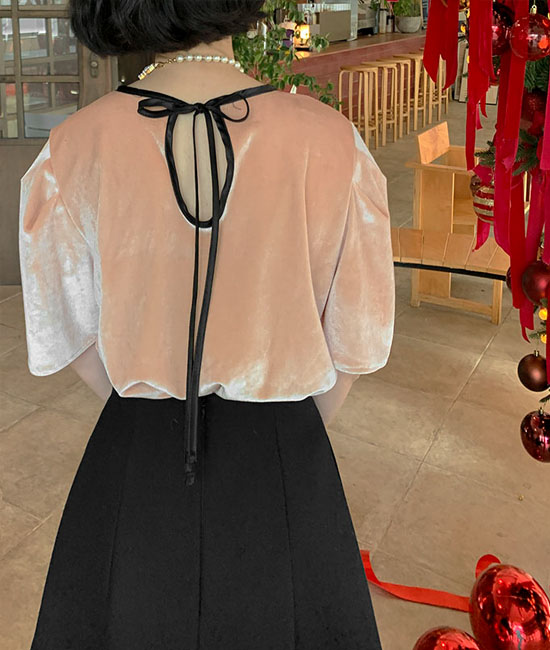 Mary Velvet Blouse