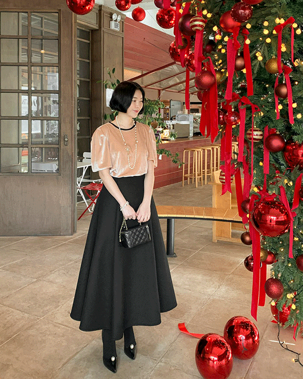 Mary Velvet Blouse
