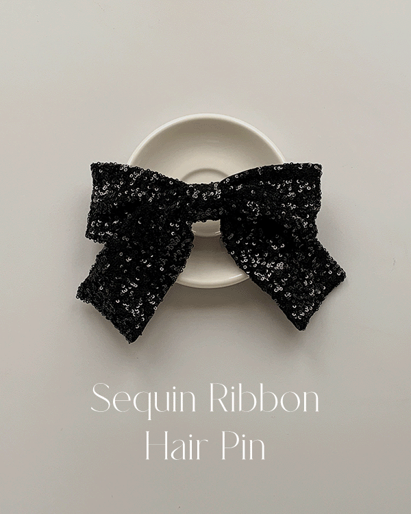 Spangle bowknot hairpin