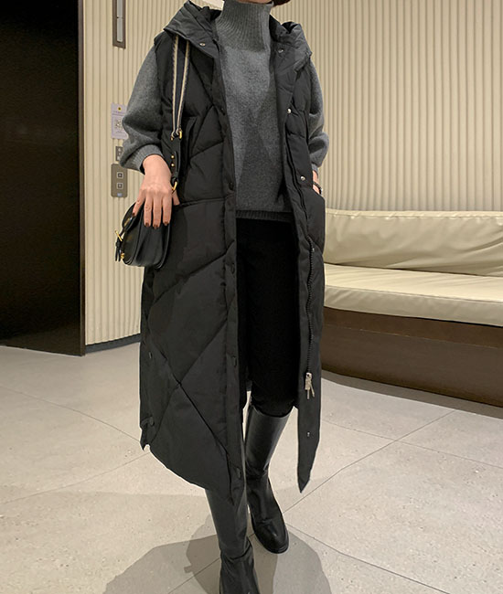 With long padding vest