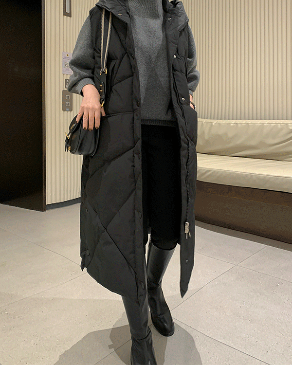 With long padding vest