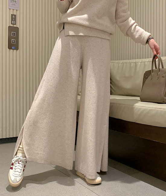 Flare Knit Pants
