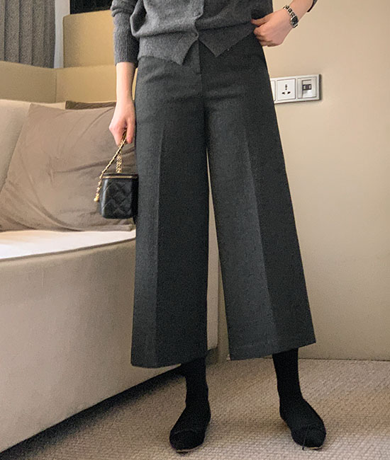 Herringbone 8-part Wool Pants