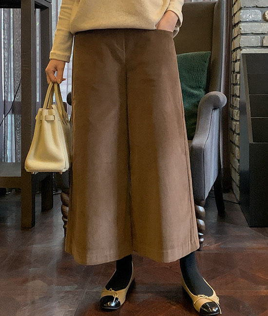 Button Corduroy napping Pants