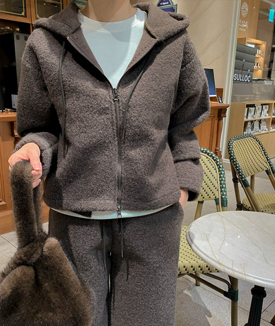 Buckle two-way Zip up