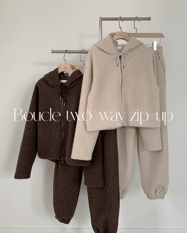 Buckle two-way Zip up