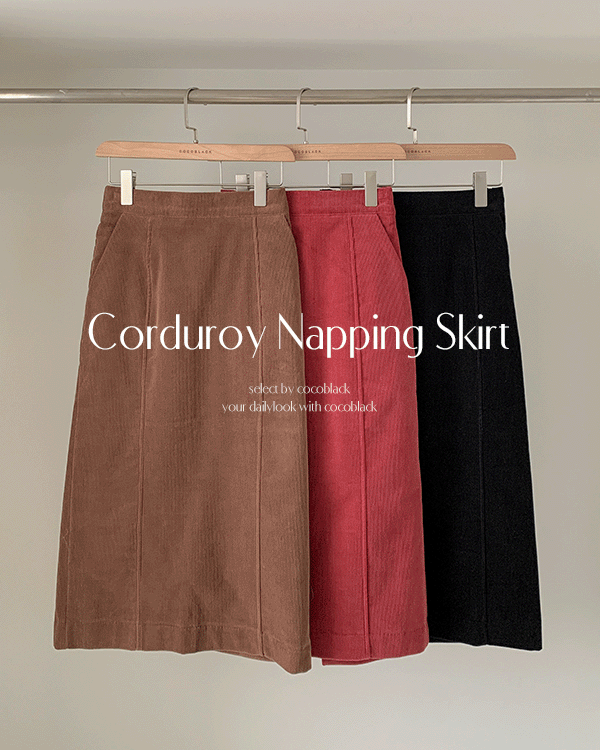 Span Corduroy napping Skirt