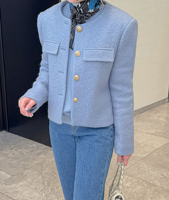 Laon Buckle Tweed Jacket