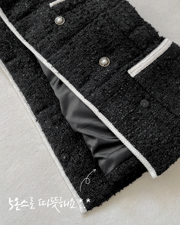 Laurent double Tweed Vest