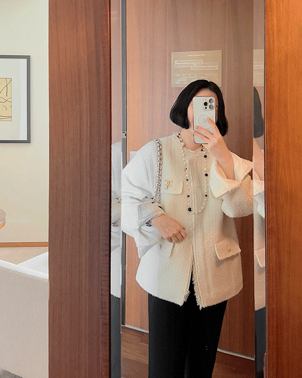 Fringe Tweed Jacket