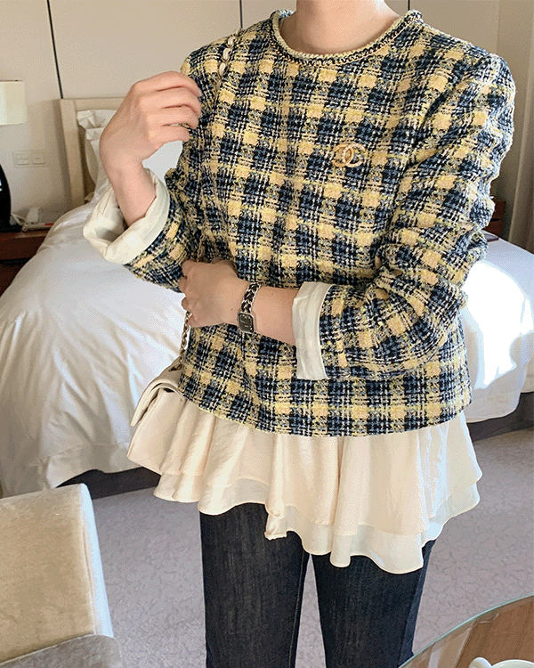 르마인-Tweed Blouse Jacket