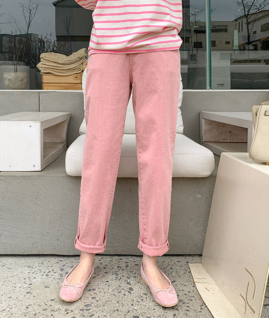 Tommy cotton baggy pants