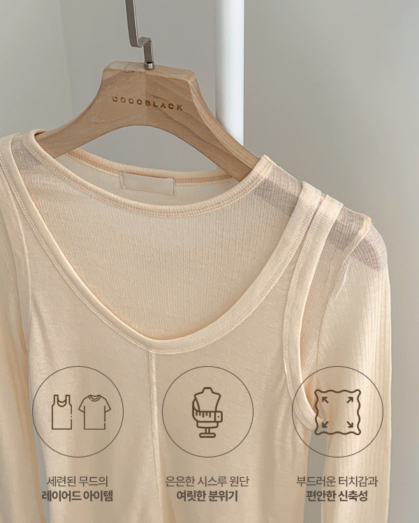 모어 See-through look Sleeveless shirts