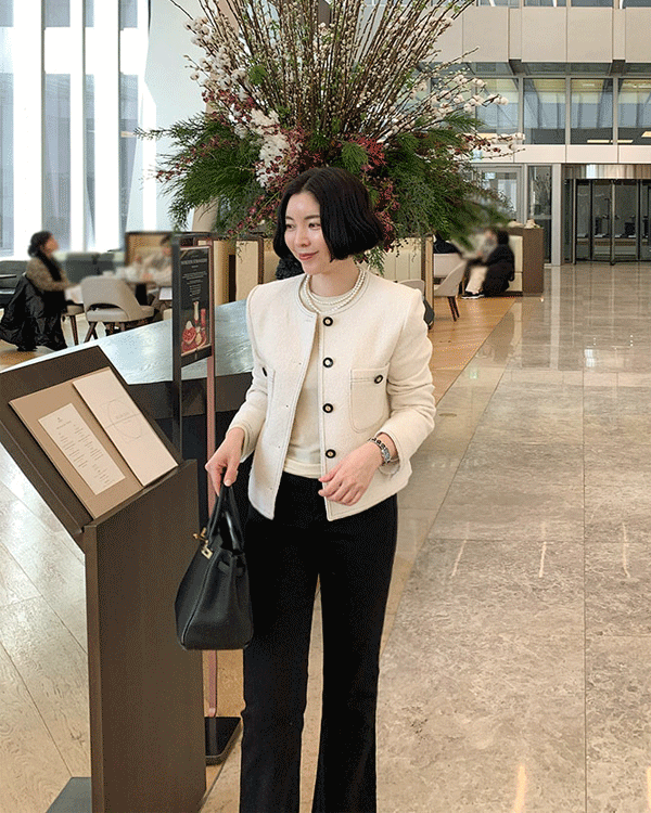 블랑 Tweed Jacket