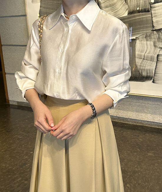 모노 샤틴 Blouse