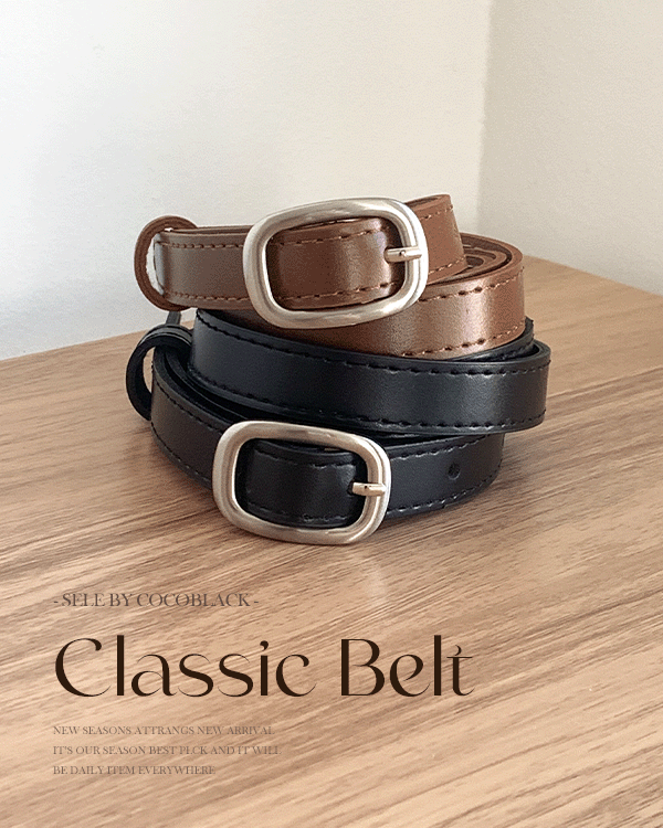 Classic 레더 Belt