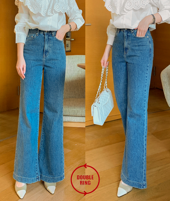 리얼진-탄탄 Boot cut 데님팬츠