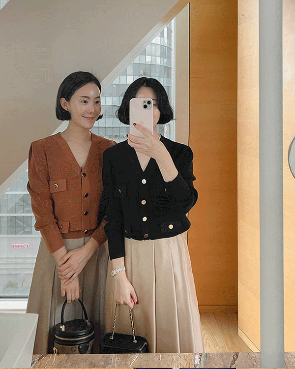 Maren Gold Button Cardigan