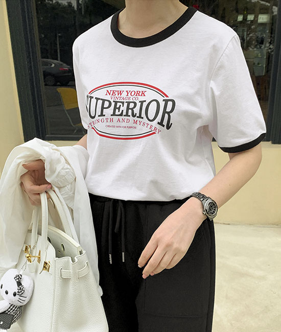 슈퍼 color combination Short T shirts