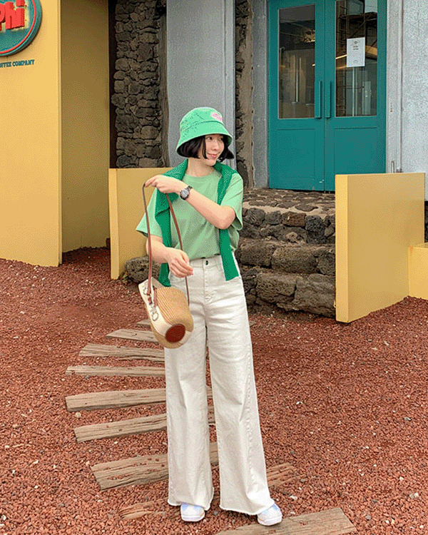 Embroidered Cotton Bucket Hat