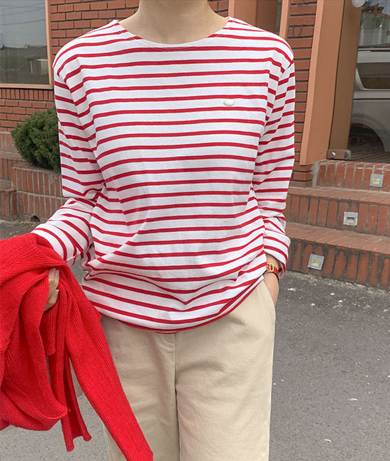 캔디 Stripe tee