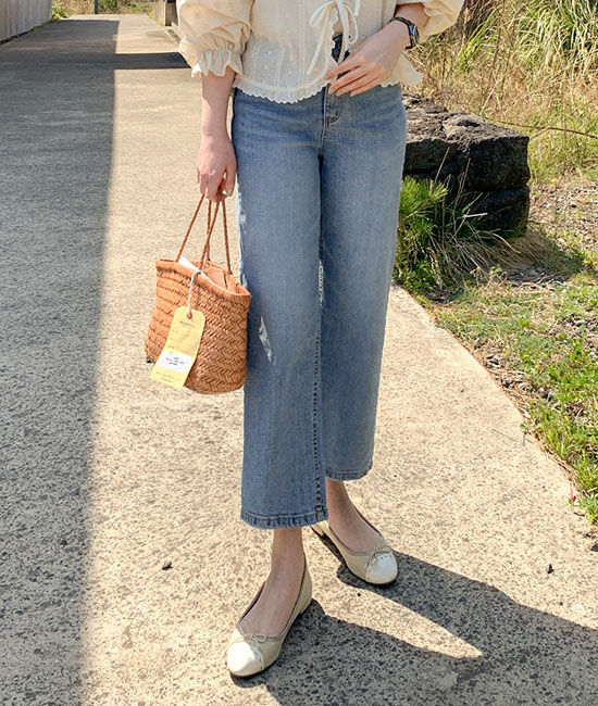 토리 8부 Denim Pants