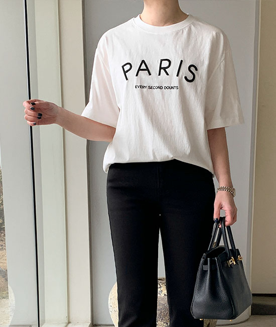 Paris Embroidered Short T shirts