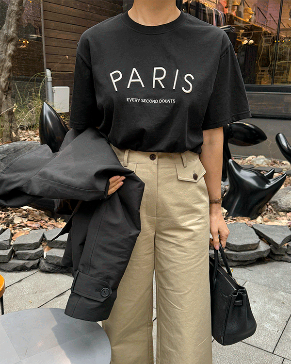 Paris Embroidered Short T shirts