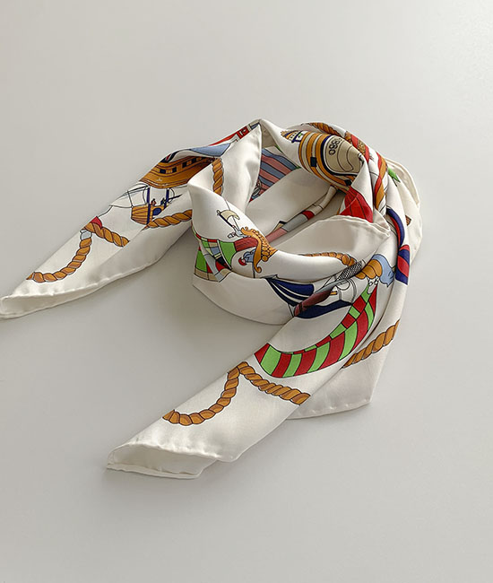 Botanical Silk Hand Scarf