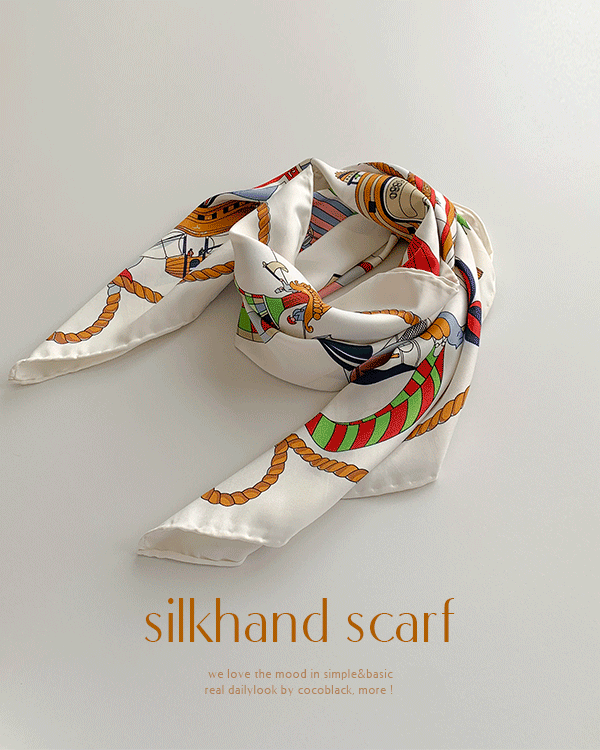 Botanical Silk Hand Scarf
