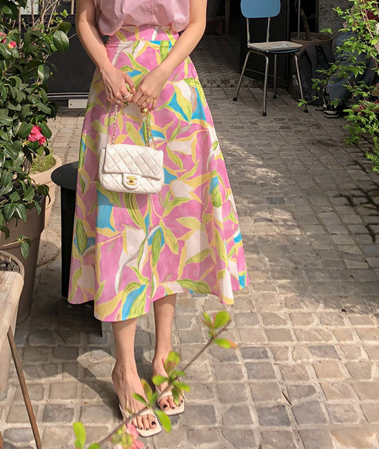 Flower 훌 Skirt