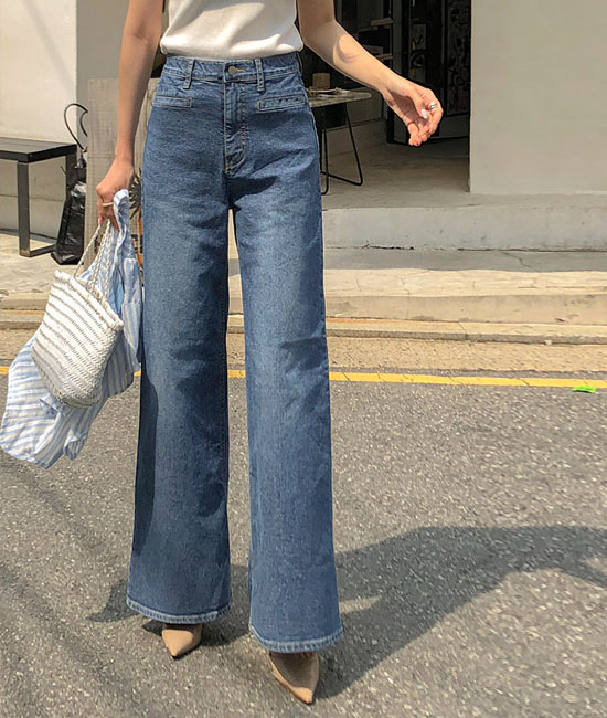 Sanding denim pants