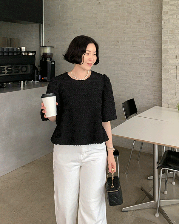 소르베 Puff Blouse