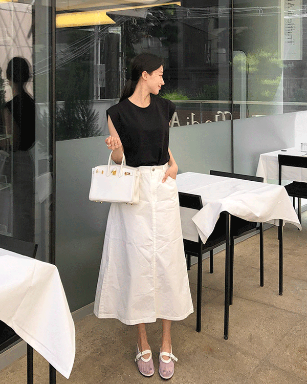코튼 Aline Skirt