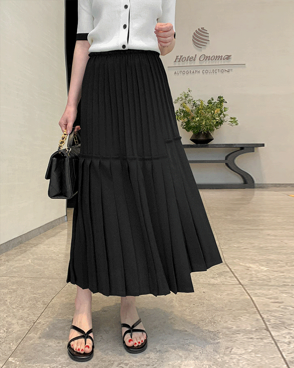 미뉴 Pleats Skirt