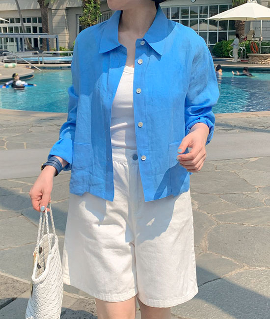 Blue Linen Shirt