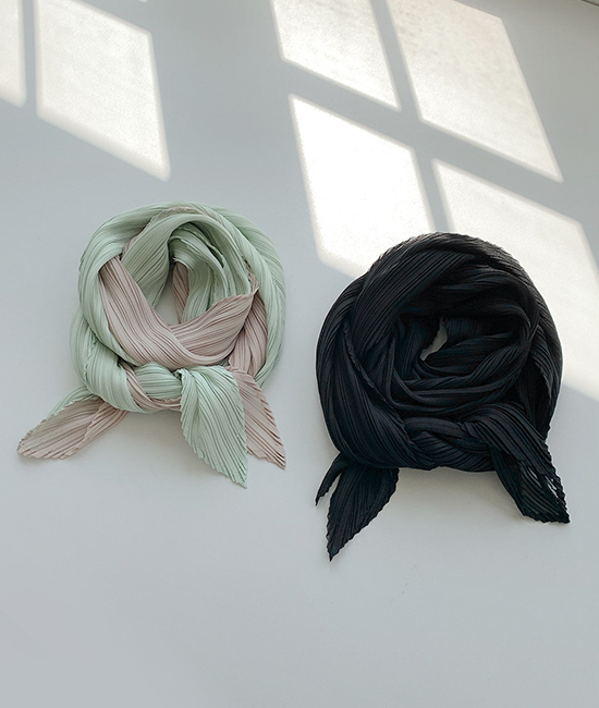 리얼 Pleats 스카프